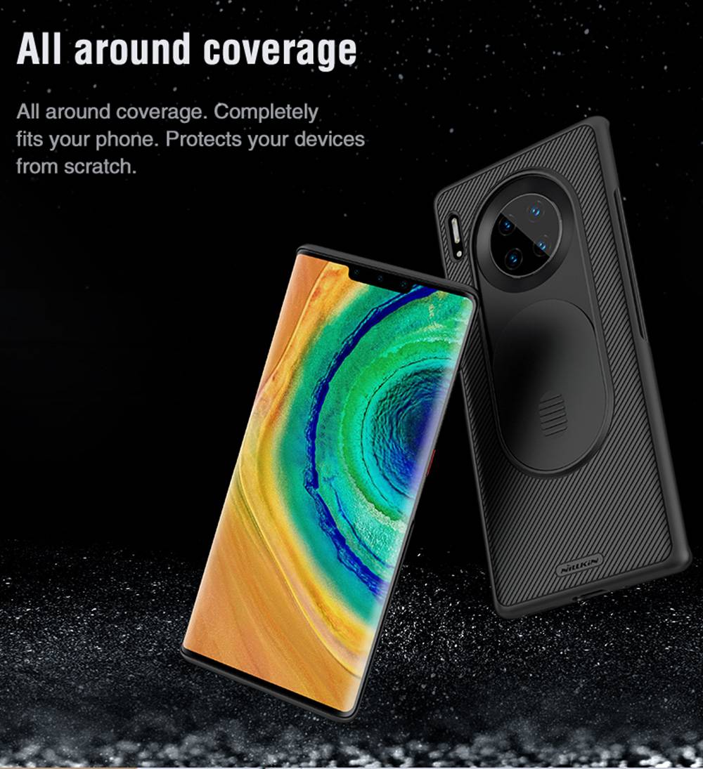 Nillkin CamShield Case Protective Back Cover For Huawei Mate 30 Pro Smartphone - Black