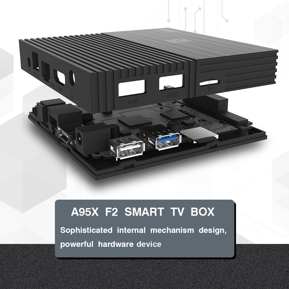 A95X F2 Amlogic S905X2 Android 9.0 4GB 32GB TV Box Dual Band WiFi