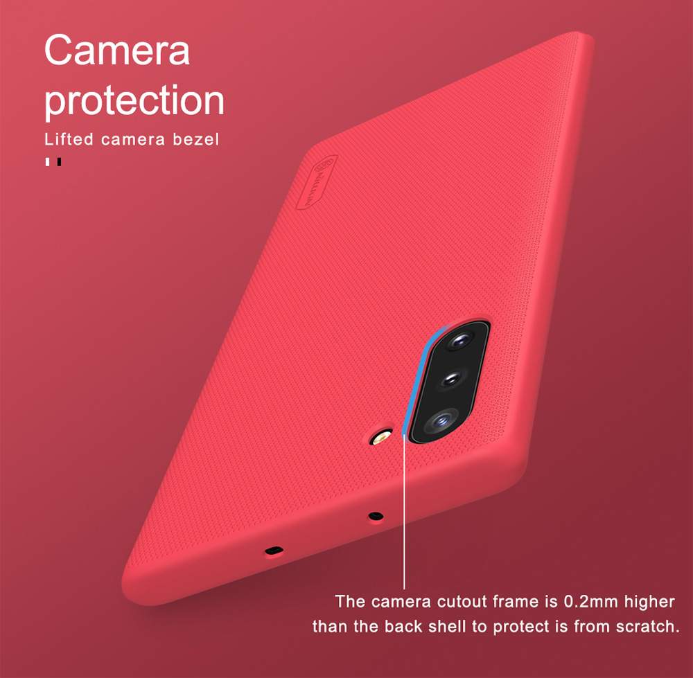 NILLKIN Protective Frosted PC Phone Case For Samsung Galaxy Note 10 / Note 10 5G Smartphone - Blue