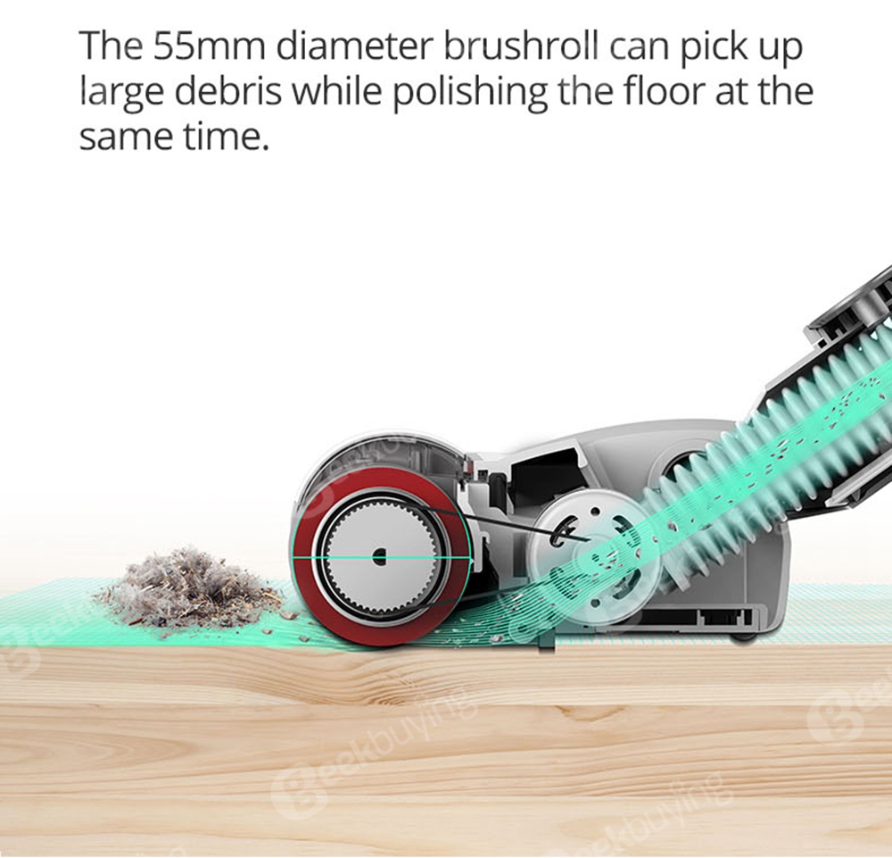 Xiaomi JIMMY JV53 Aspirateur à main sans fil 125AW Aspiration puissante Moteur haute efficacité Brosse anti-enroulement - Violet
