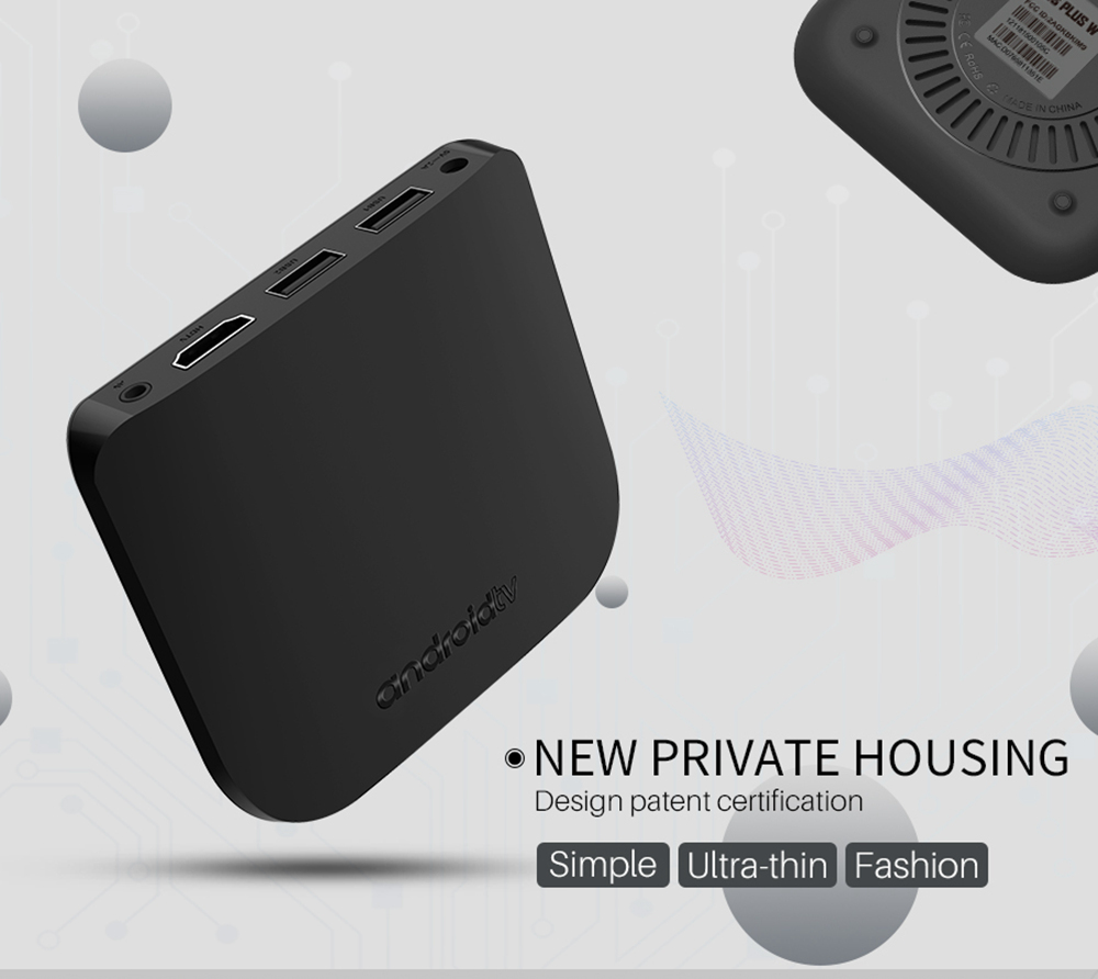 Mecool M8S PLUS W Amlogic S905W Android 7.1 1GB/8GB 4K TV Box KODI 17.6 Support MAG25X Stalker Dual Band WiFi