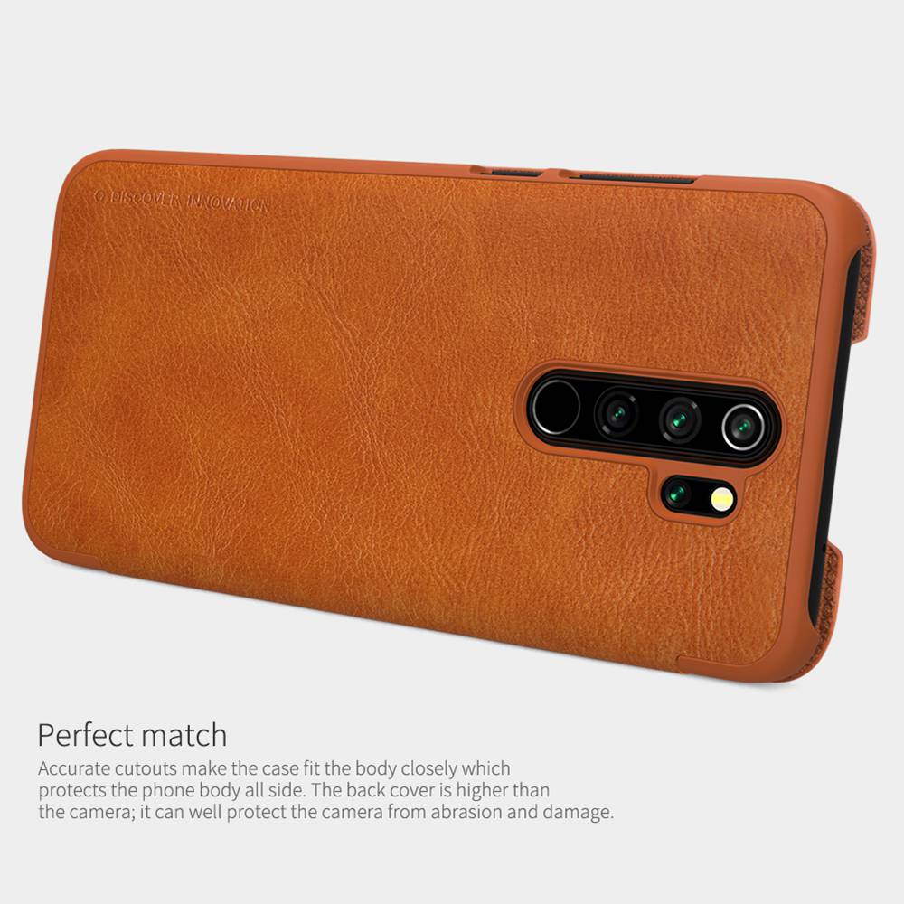 NILLKIN Protective Leather Phone Case For Xiaomi Redmi Note 8 Pro Smartphone - Black