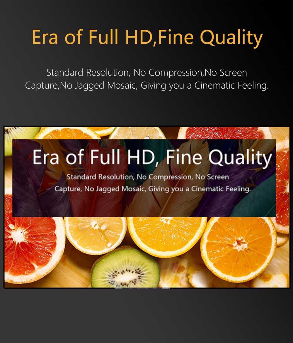 WeCast L9 VGA & HDMI Dual Display Screen Projector Fully Compatible with Android/iOS/Type - C Devices USB Mirroring Sound and Image to TV