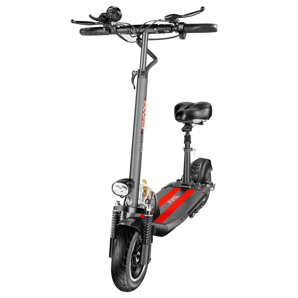 YOUPIN Q02 Folding Electric Scooter 500W Motor 36V/10.4Ah 10 Inch Tire Containing Seats - BLACK