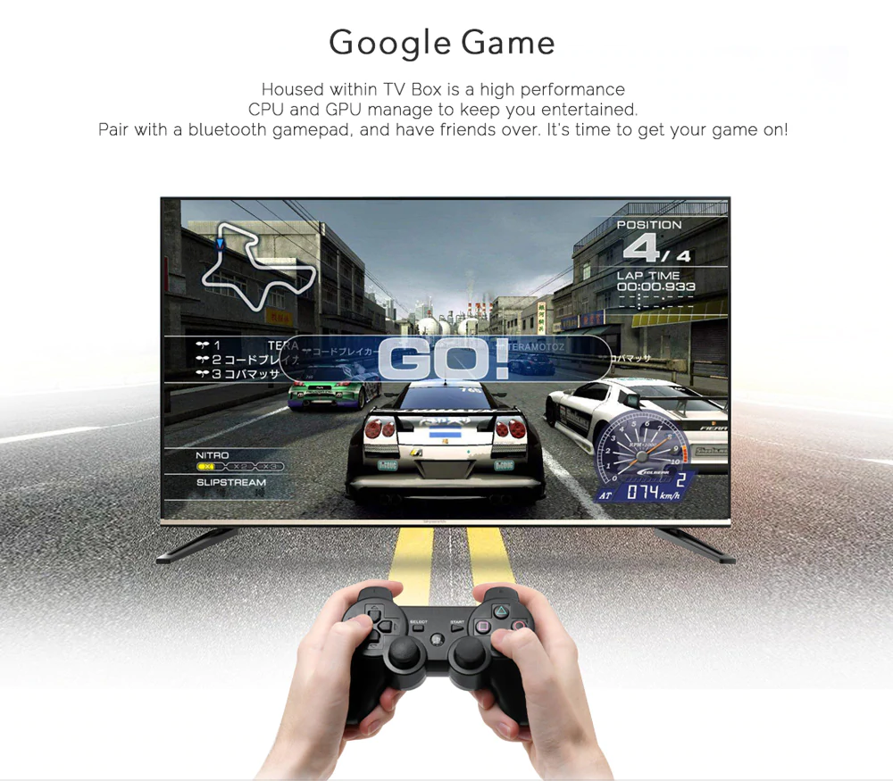 MECOOL KM8 Google Certified Amlogic S905X Android TV OS Android 8.0 2GB/16GB TV Box with Voice Remote VP9 HDR10 Dolby Audio Support Youtube 4K