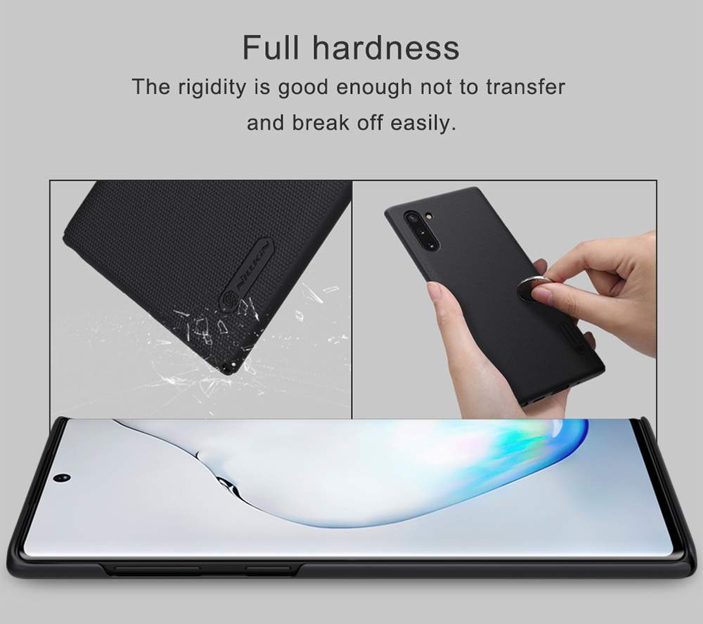 NILLKIN Protective Frosted PC Phone Case For Samsung Galaxy Note 10 / Note 10 5G Smartphone - Blue