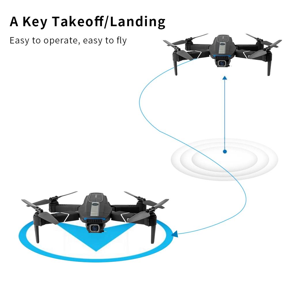 JDRC JD-22S 4K 5G WIFI FPV Foldable GPS RC Drone With Adjustable UHD Camera 16mins Flight Time Follow Me Mode RTF - Two Batteries With Bag