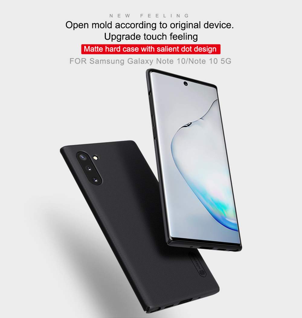 NILLKIN Protective Frosted PC Phone Case For Samsung Galaxy Note 10 / Note 10 5G Smartphone - Blue