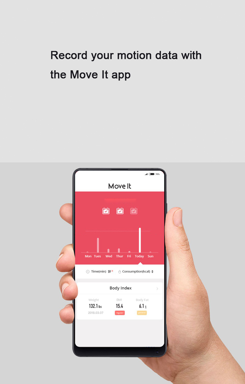 2pcs Move It Beat Smart Dumbbell 0.5KG Portable Mini USB Charging Fitness Equipment From Xiaomi Youpin - Cyan