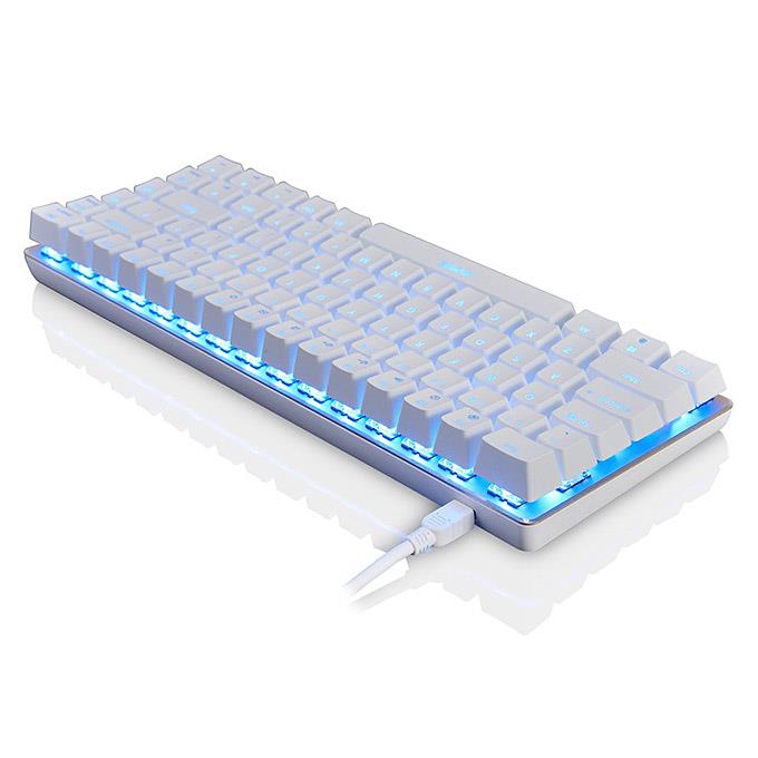 Ajazz AK33 Mechanical Blue Switches Mechanical Keyboard Full Backlight for Windows 7/8/Vista/XP/98SE/ME - White