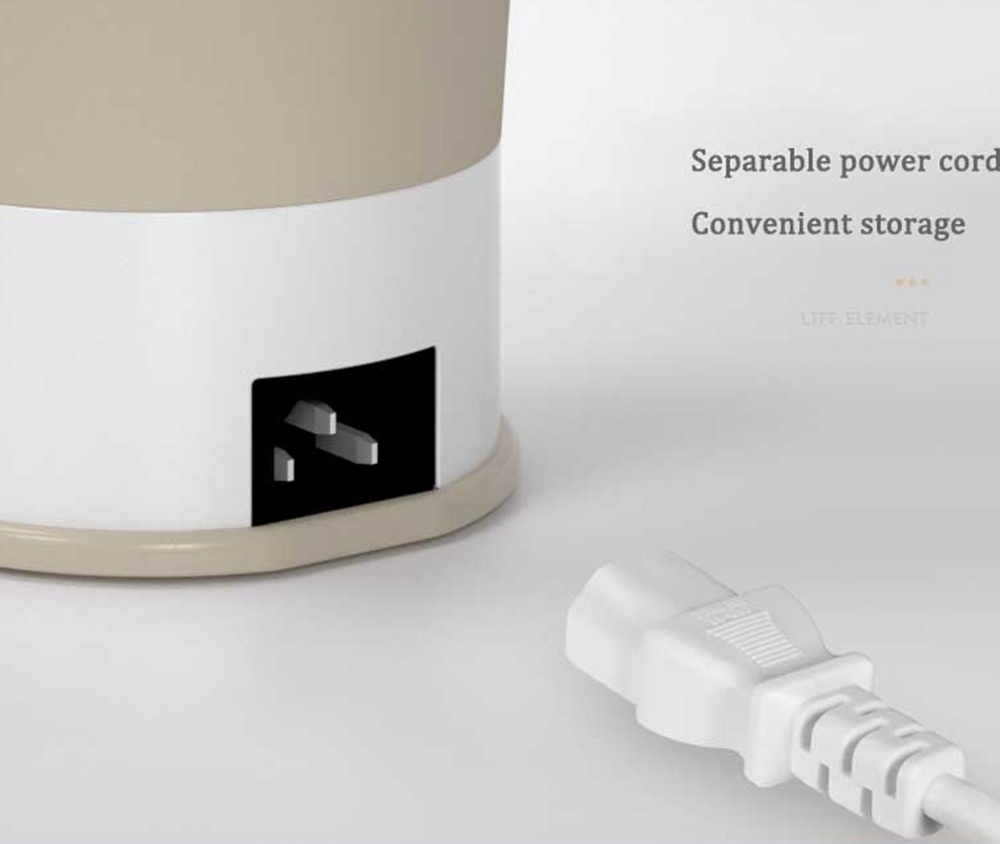 Life Element i25 Electric Folding Kettle 600ML Portable Ultrathin Boil Dry Protection For Travel - khaki