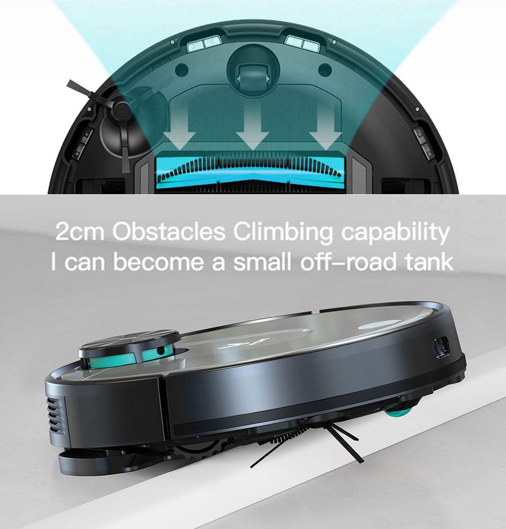 Xiaomi VIOMI Robot Vacuum Cleaner Robot V2 Pro smart cleaning 2100pa High suction - Gray