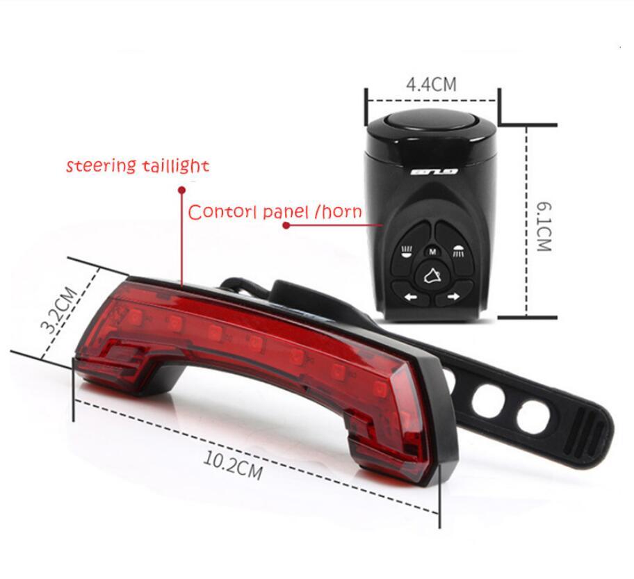 GUB G68 Bicycle RC Turn Tail Light Electronic Horn Combo