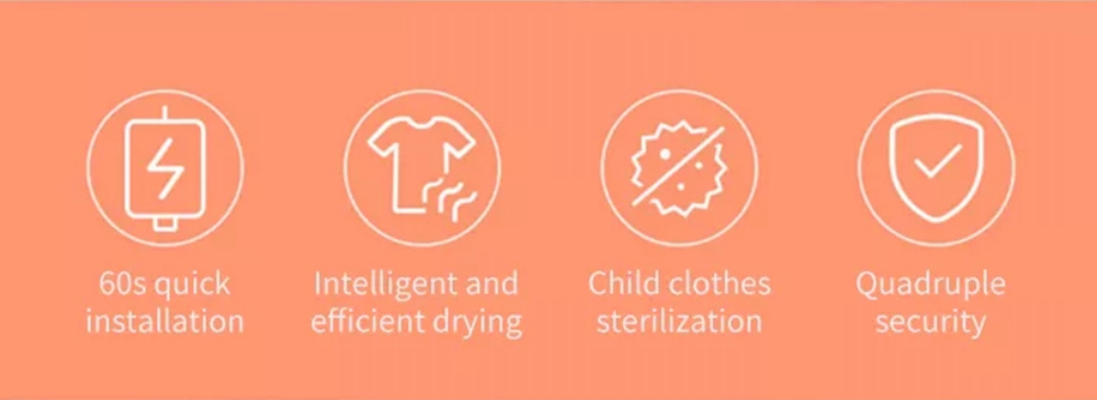 Cleanfly Intelligent Clothes Dryer 600W Portable APP Control For Home Travel From Xiaomi Youpin - White