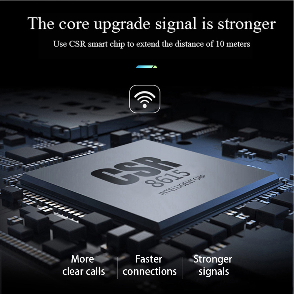 L8 Bluetooth Earphone Separate Design for Host and Headset 150mAh Battery-Black