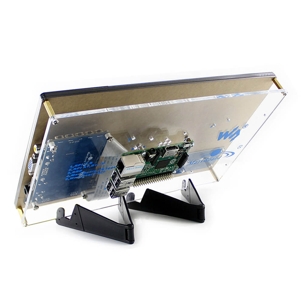 10.1 inch Capacitive Touch Screen LCD 1024x600 HDMI with Bicolor Case for Raspberry Pi/BB BLACK/PC Systems