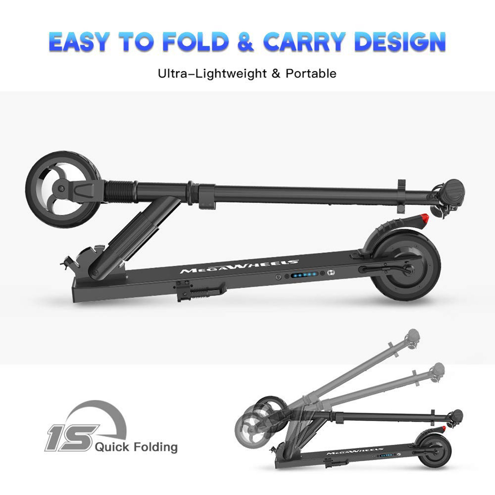 [DE Stock] Megawheels S1-2 Portable Folding Electric Scooter 250W Motor 23km/h Micro-Electronic Braking System - Red