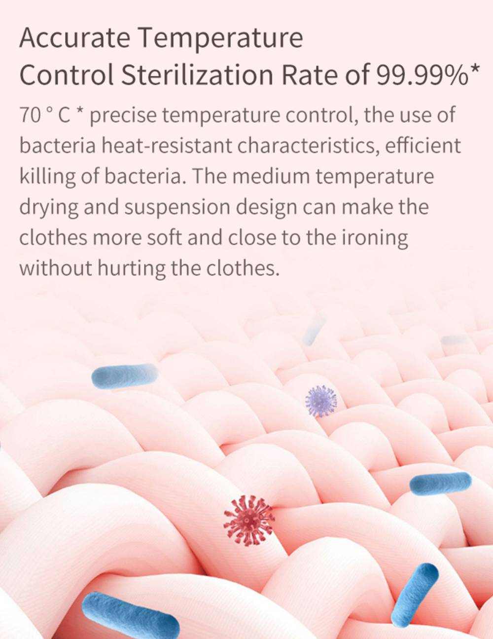 Cleanfly Intelligent Clothes Dryer 600W Portable APP Control For Home Travel From Xiaomi Youpin - White