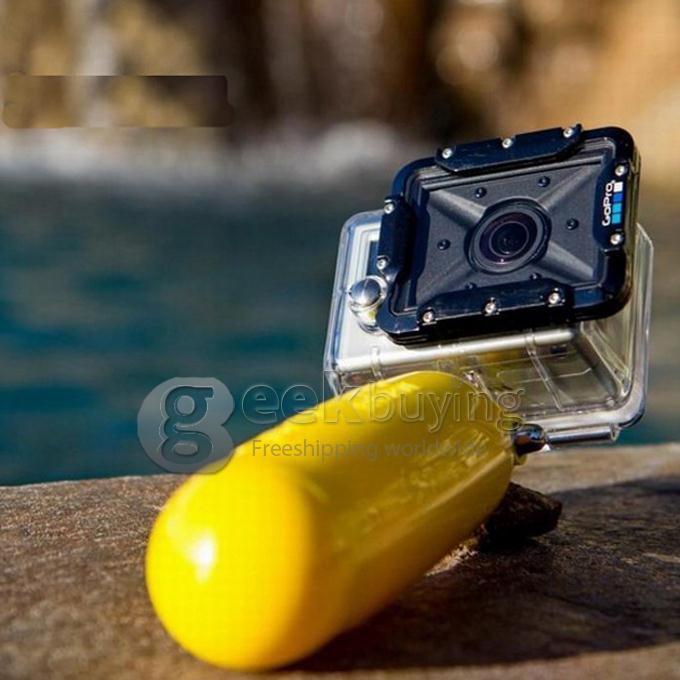 [HK Stock] Floating Hand Grip Handle Mount Accessory For GoPro Hero HD 1 / 2 / 3 / 4 KEECOO Xiaomi Xiaoyi SJCAM Action Cameras - Yellow