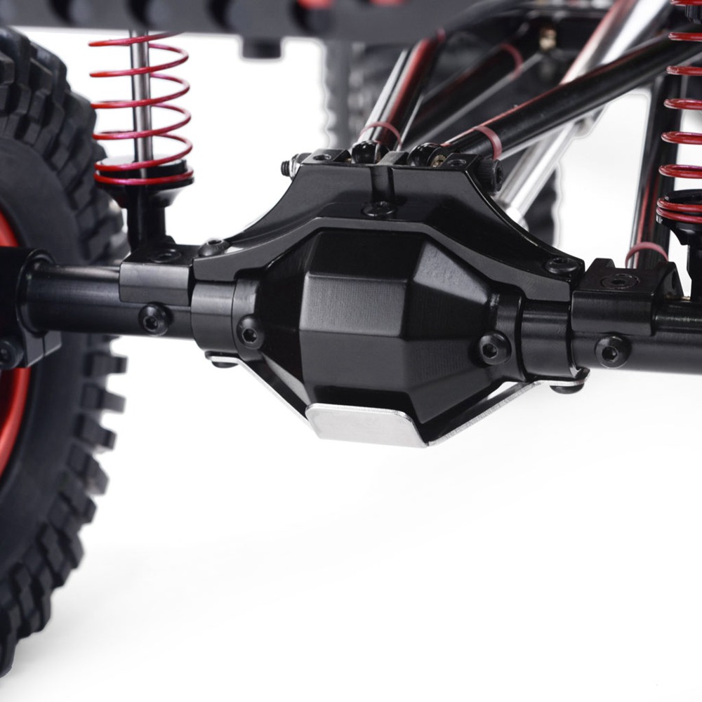 Upgrade Gate Bridge 313mm Wheelbase CNC Aluminum And Carbon Fiber Chassis For 1/10 AXIAL SCX10 II RC Rock Crawler Climbing Vehicle