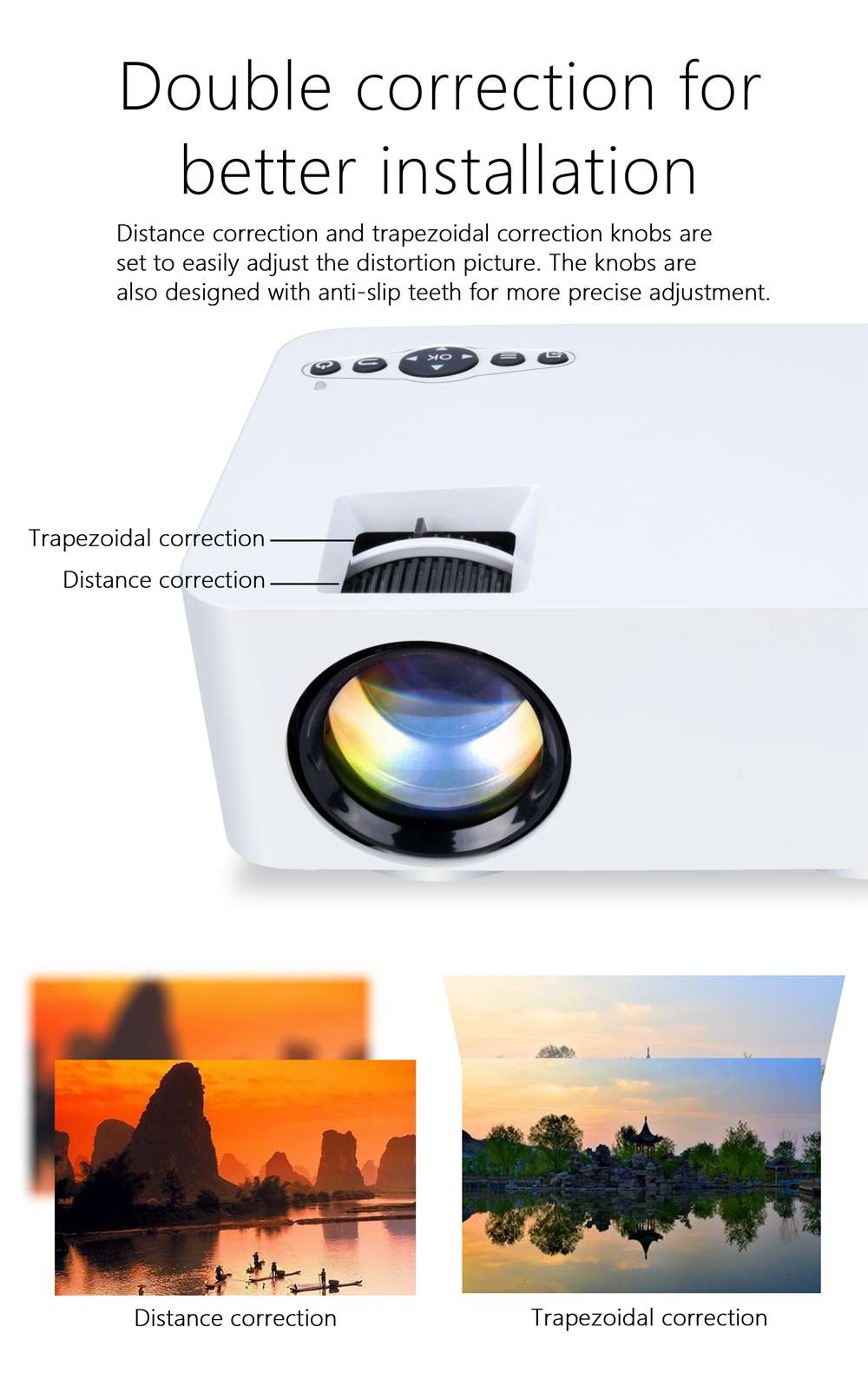 P6 Miracast 1800 Lumens HD Projector Wireless USB HDMI Support DLNA/Miracast/Airplay/Airplay Mirroring Function