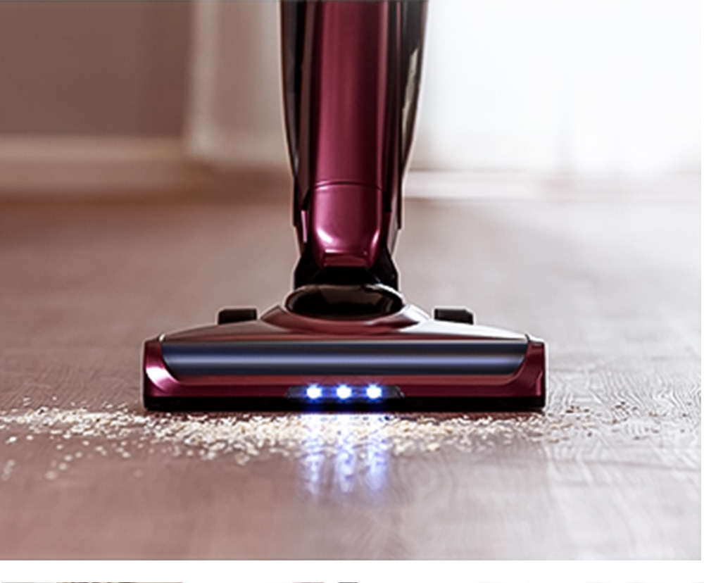 PUPPYOO WP511 Upright Cordless Handheld Vacuum Cleaner 7000Pa Suction Power 30 Minutes Runtime 2 In 1 Vacuum - Red