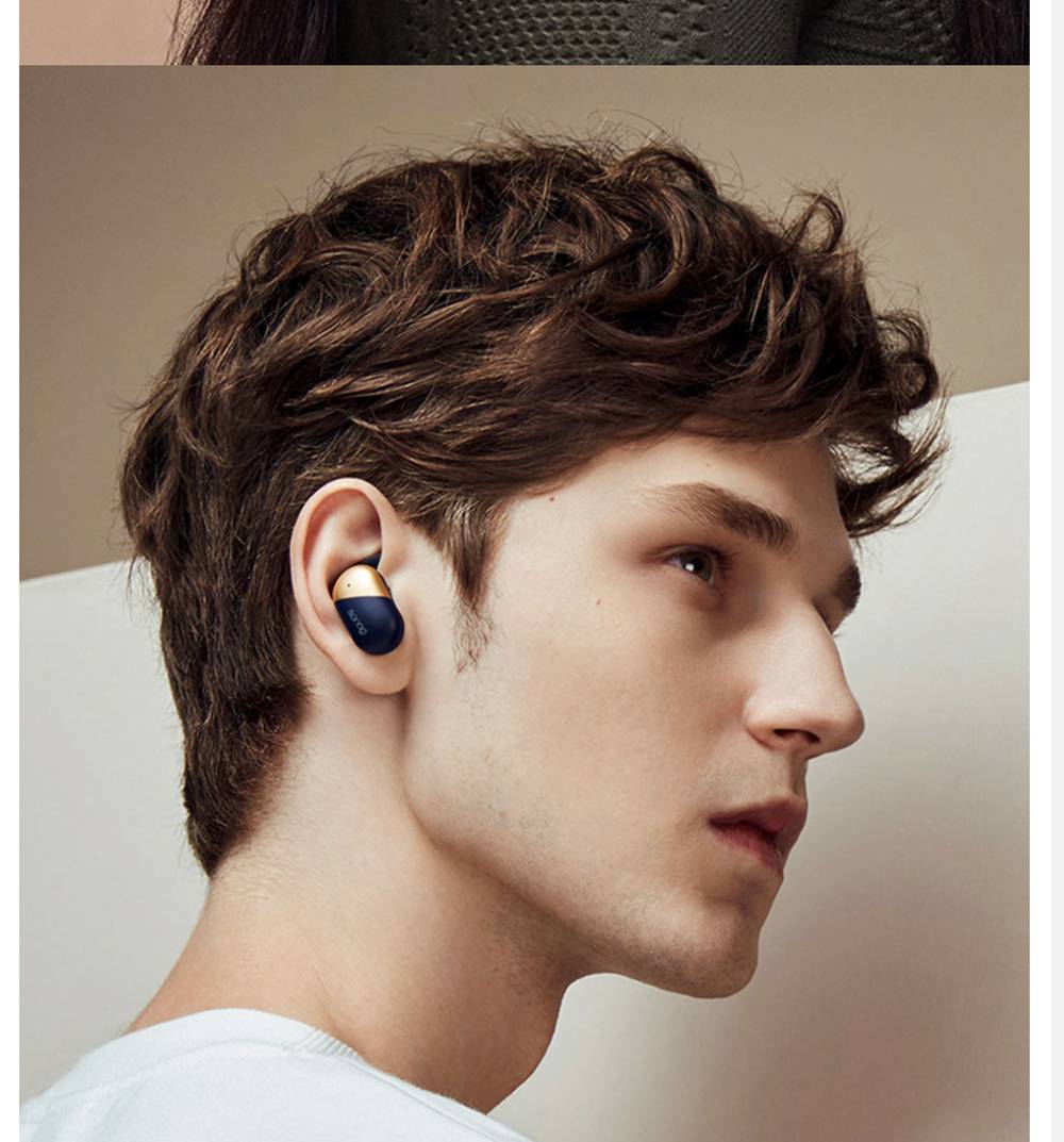 Sanag P5 Bluetooth 5.0 TWS Earbuds Binaural Call Fingertips Control Siri Google Assistant 500mAh Charging Case IP5 with Mic - Rose Gold
