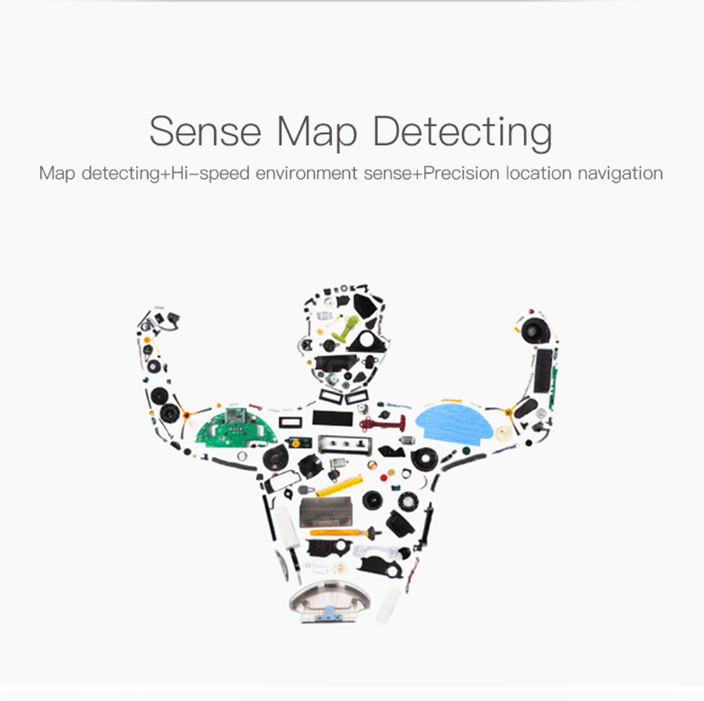 PHIYU A3S Robot Vacuum Cleaner with Camera Audio Communication APP Remote Control Gyro Sensor Auto Recharge - Black