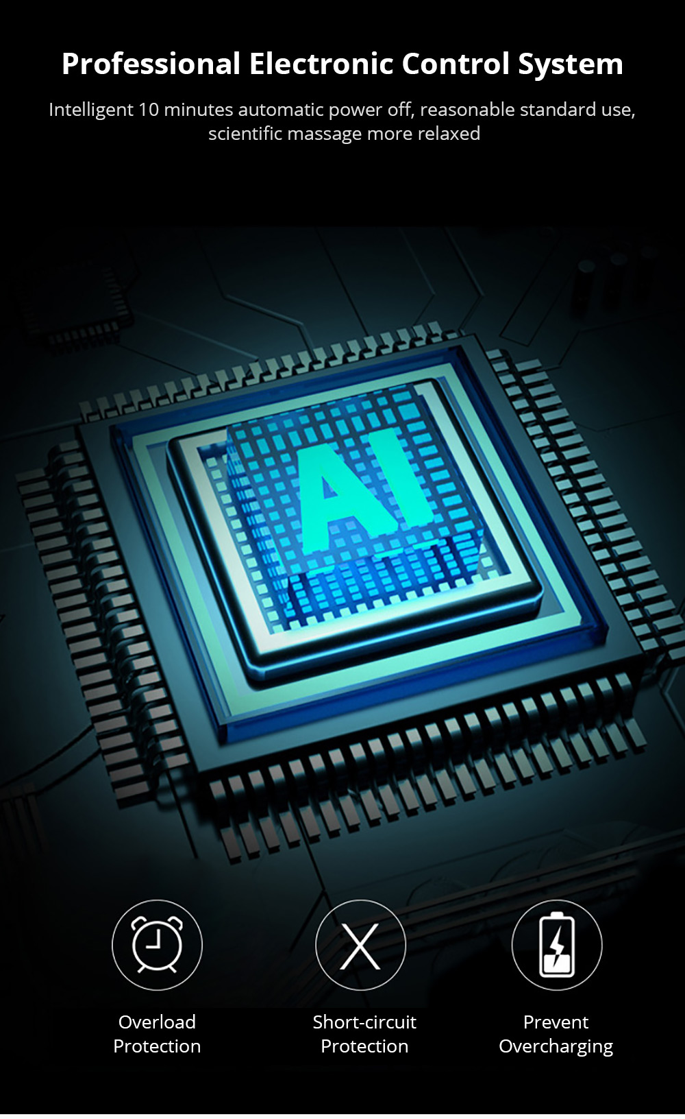 Electric Massage Gun Relax Muscle Therapy Device - Black