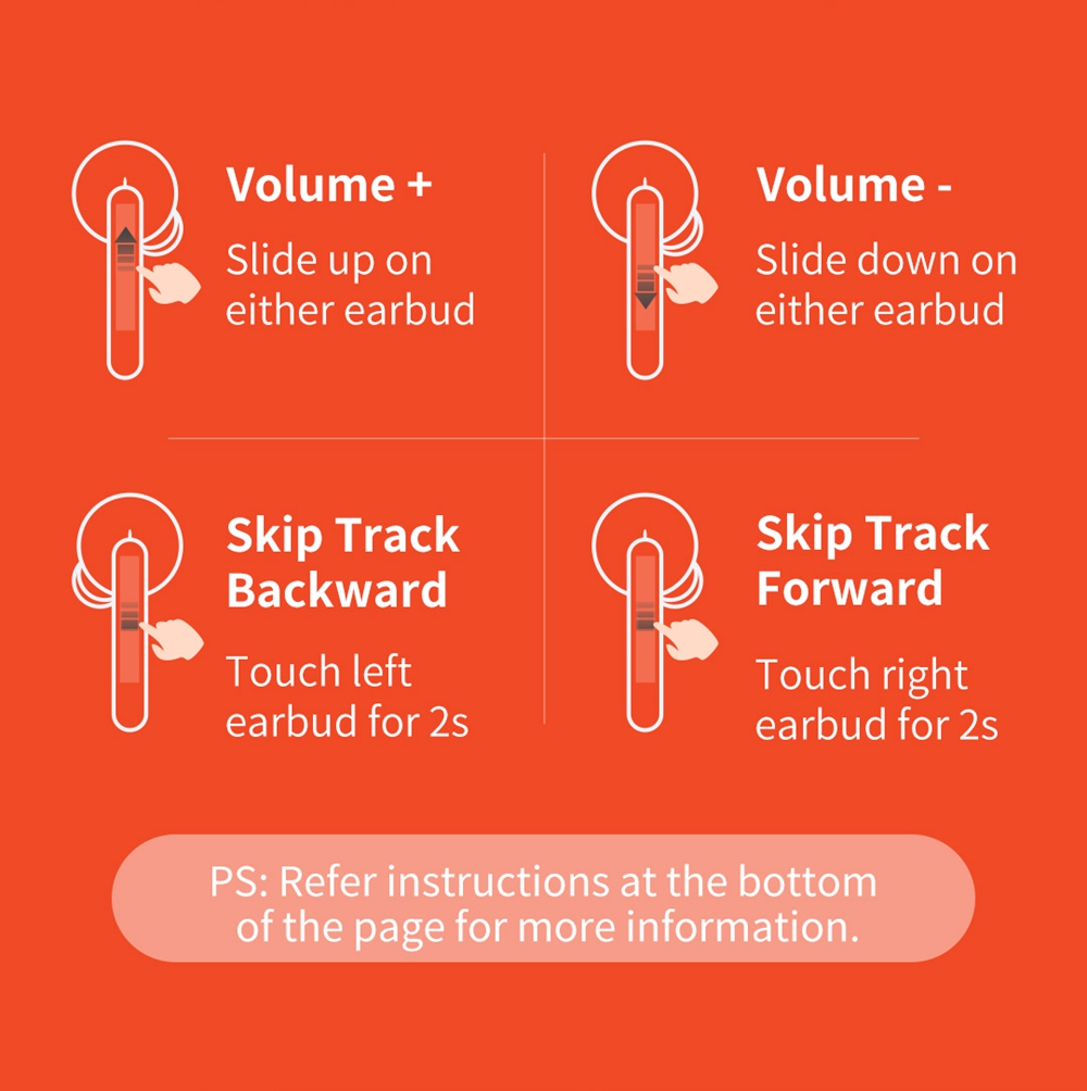 QCY T3 Bluetooth 5.0 TWS Earphones Stereo/Mono Mode AAC/SBC Tech 25 Hours Battery Life IPX5 3D Stereo