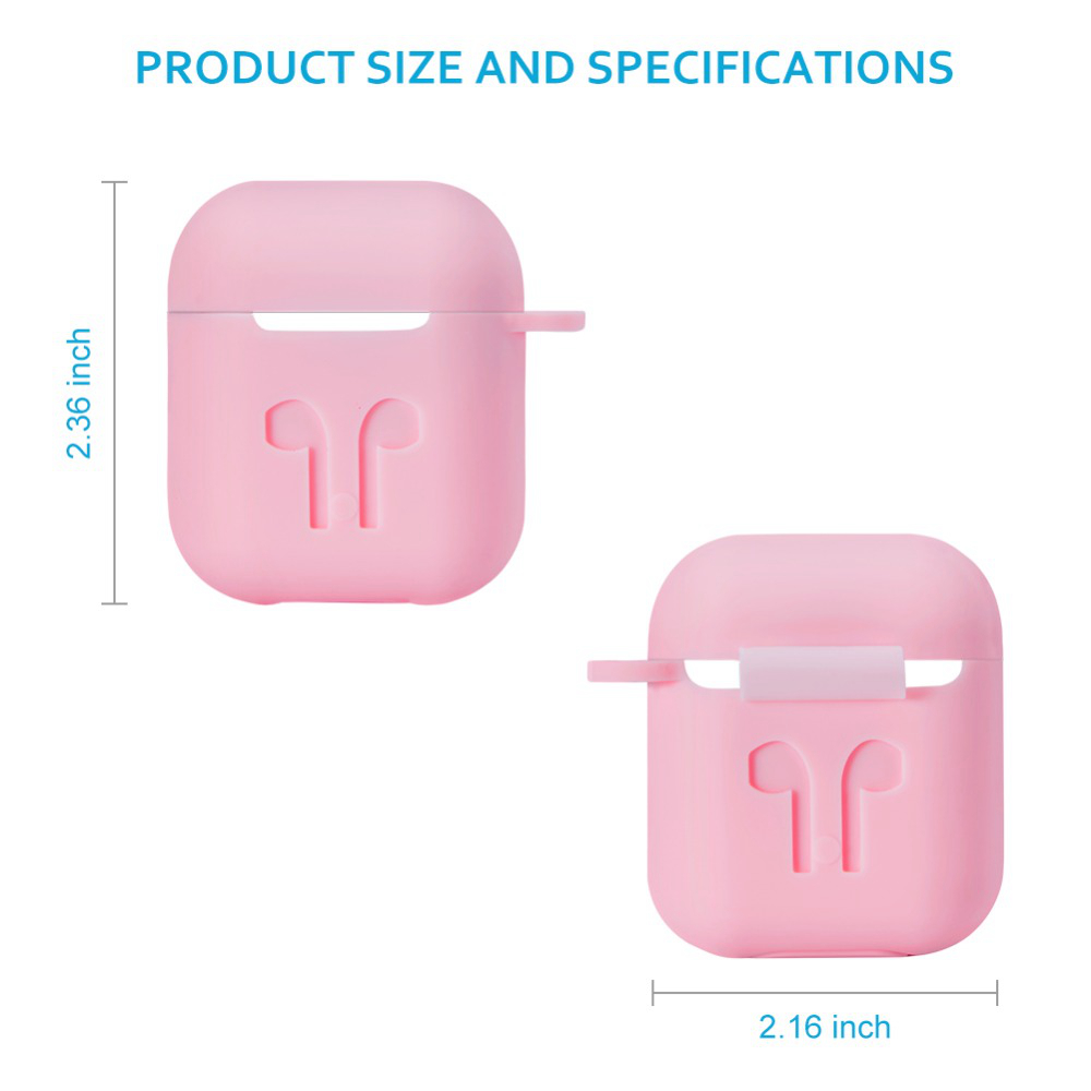 Charging Box Protective Case for TWS Wireless Earbuds Pink