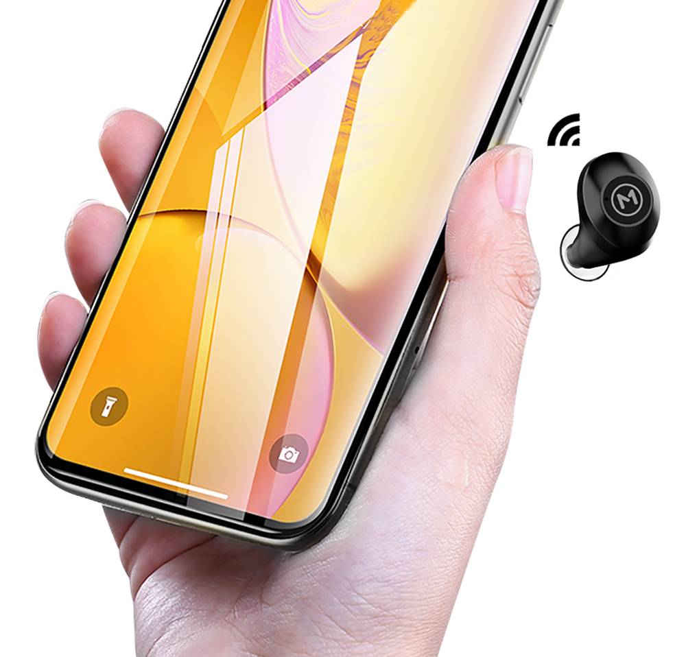 Maxchange P7 Bluetooth 5.0 TWS Earphones HD Binaural Call IPX5 Black