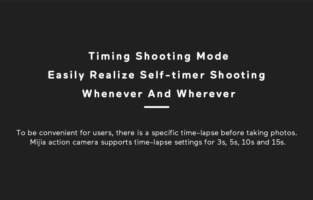 Xiaomi Mijia Ambarella A12S75 Sony IMX317 2.4inch Touch Screen 4K Action Camera 7p Lens EIS 6-axis 145 Degree Wide Angle 1450mAh Battery - Black