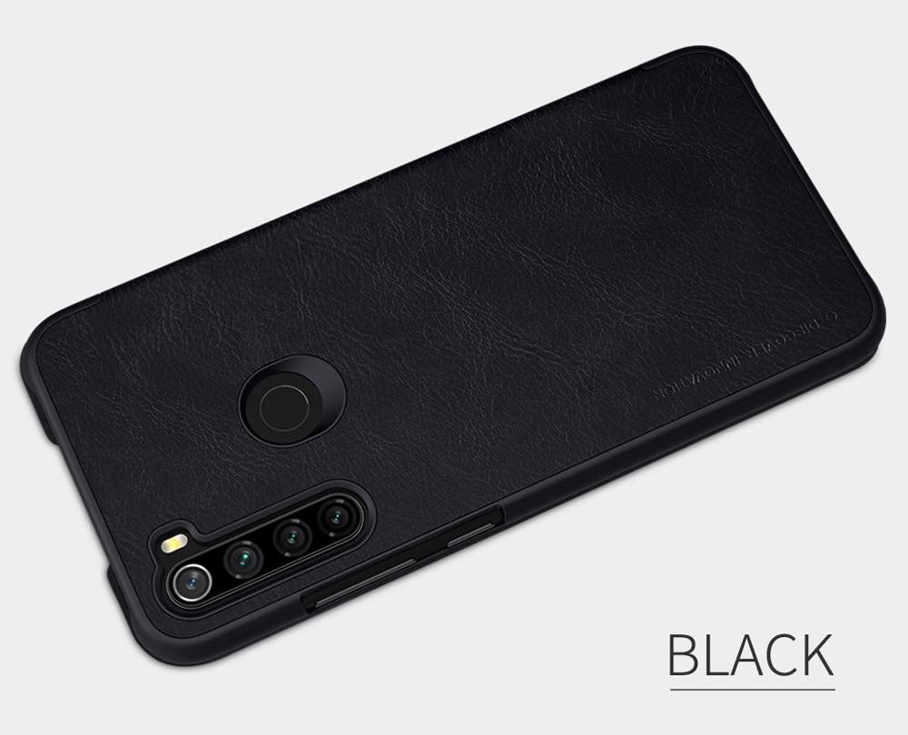 NILLKIN Protective Leather Phone Case For Xiaomi Redmi Note 8 / Redmi Note 8T Smartphone - Red