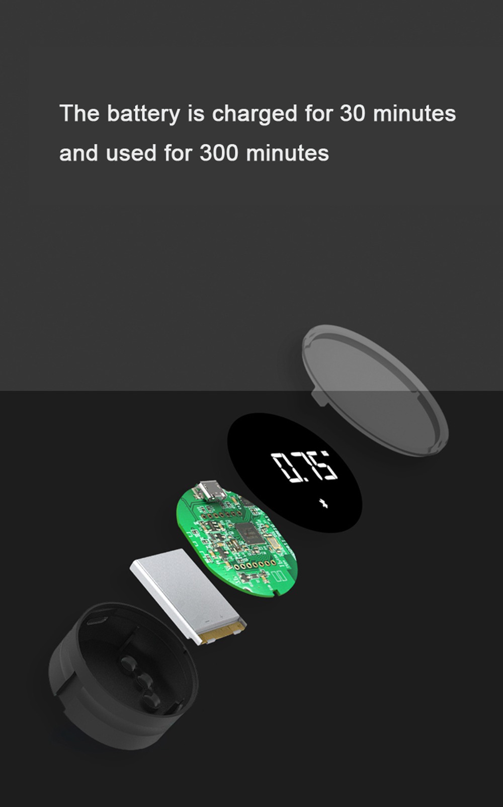2pcs Move It Beat Smart Dumbbell 0.5KG Portable Mini USB Charging Fitness Equipment From Xiaomi Youpin - Cyan