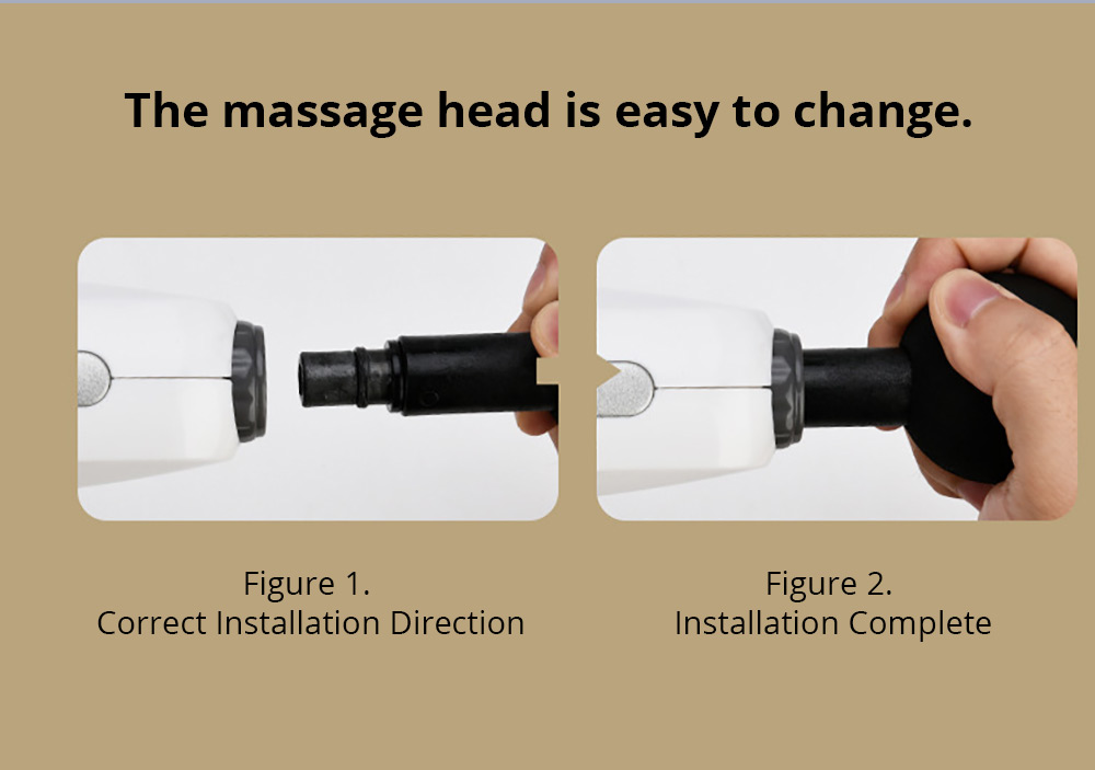 Electric Massage Gun Relax Muscle Therapy Device Black