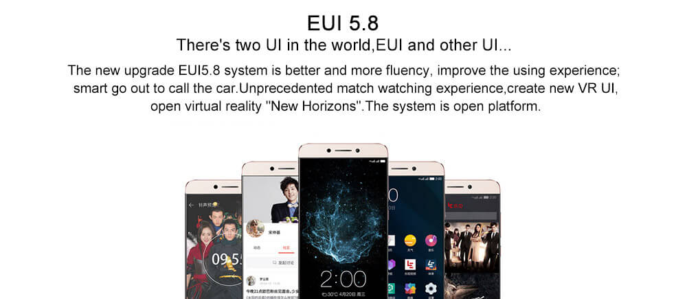 [Official International Version]LeTV LeEco Le 2 X527 5.5inch FHD Android 6.0 4G LTE Smartphone Qualcomm Snapdragon 652 Octa Core 3GB 32GB 8.0MP 16MP Touch ID Type-C - Gray