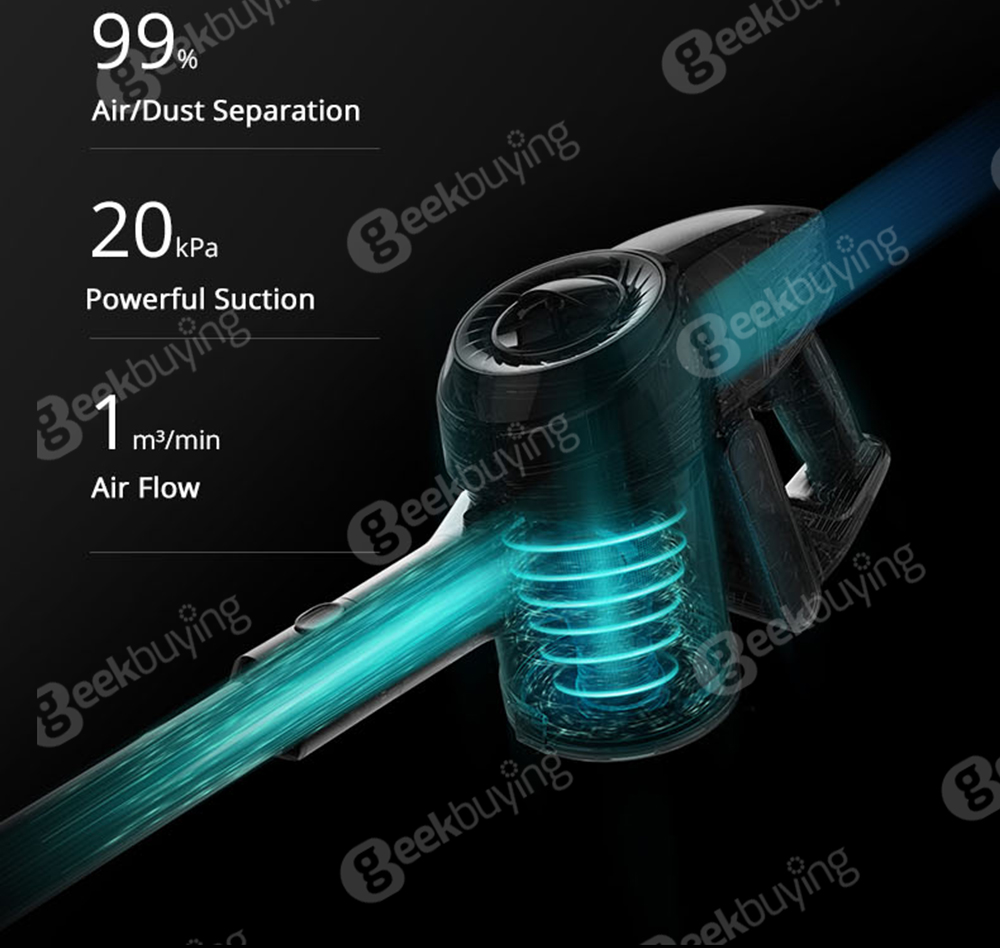 Xiaomi JIMMY JV53 Aspirateur à main sans fil 125AW Aspiration puissante Moteur haute efficacité Brosse anti-enroulement - Violet