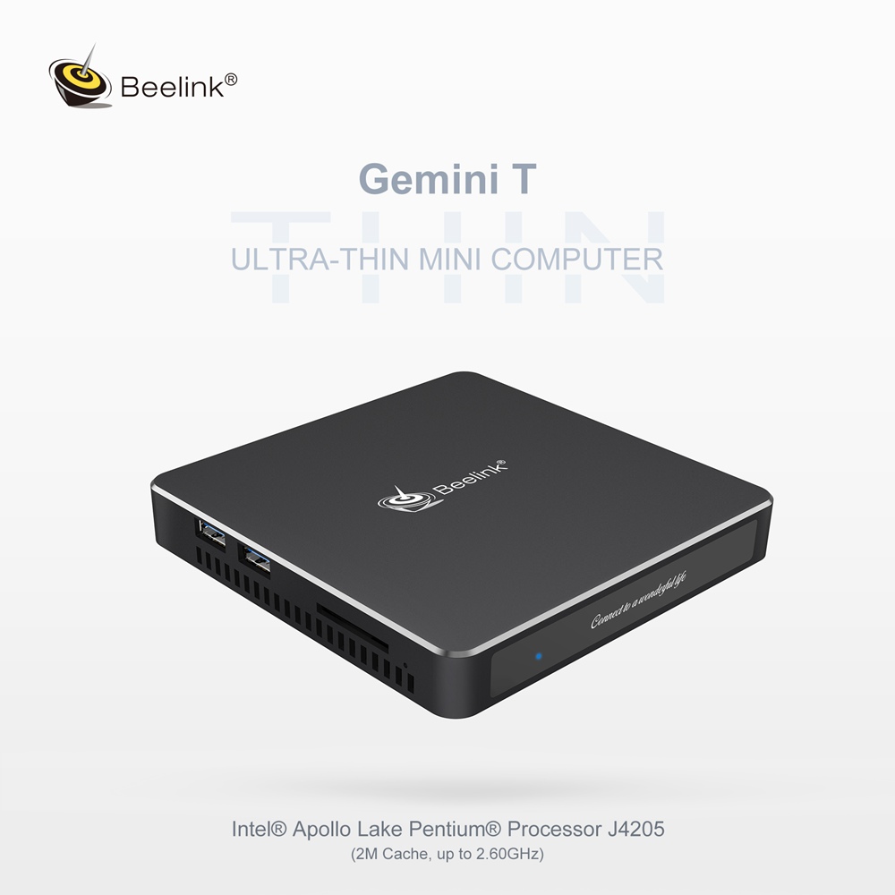 Beelink Gemini T45 Intel Apollo Lake j4205 Windows 10 4K Mini PC 8GB DDR3 512GB SSD 2.4G 5G WiFi Bluetooth HDMI*2