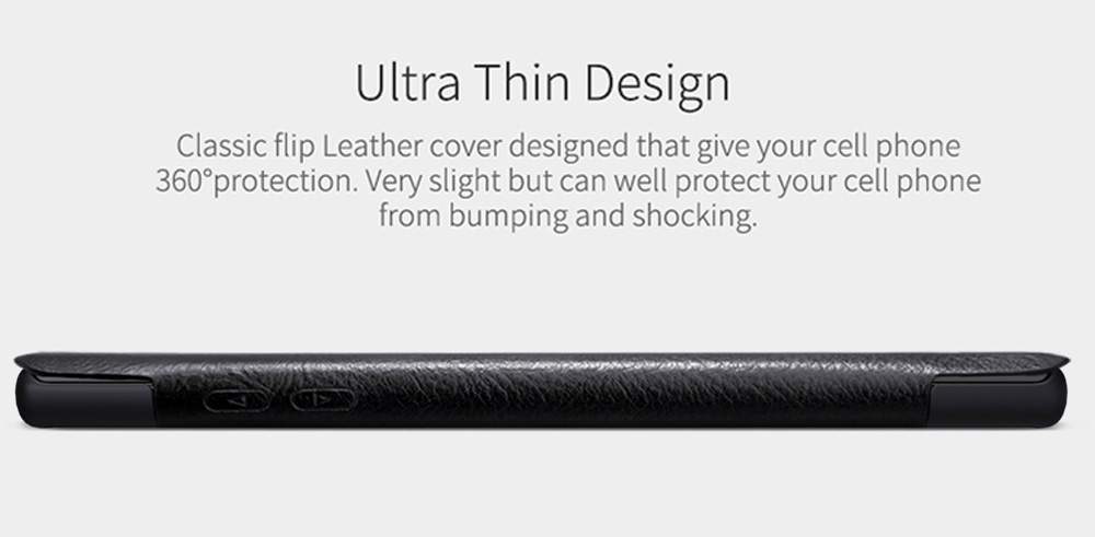 NILLKIN Protective Leather Phone Case For Samsung Galaxy Note 10+ / Note 10+ 5G Smartphone - Red