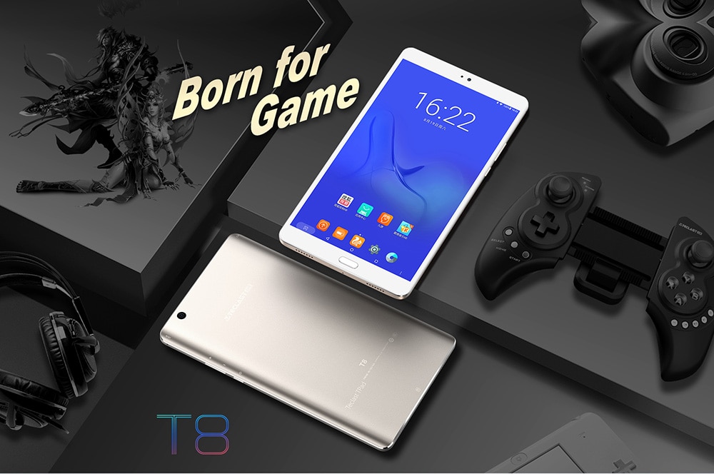 Teclast T8 Tablet MediaTek MT8176 Quad Core 2.1GHz 8.4 Inch 2560x1600 IPS 4GB RAM  DDR3L 64GB ROM  eMMC  WIFI Android 7.0 - White/Gold