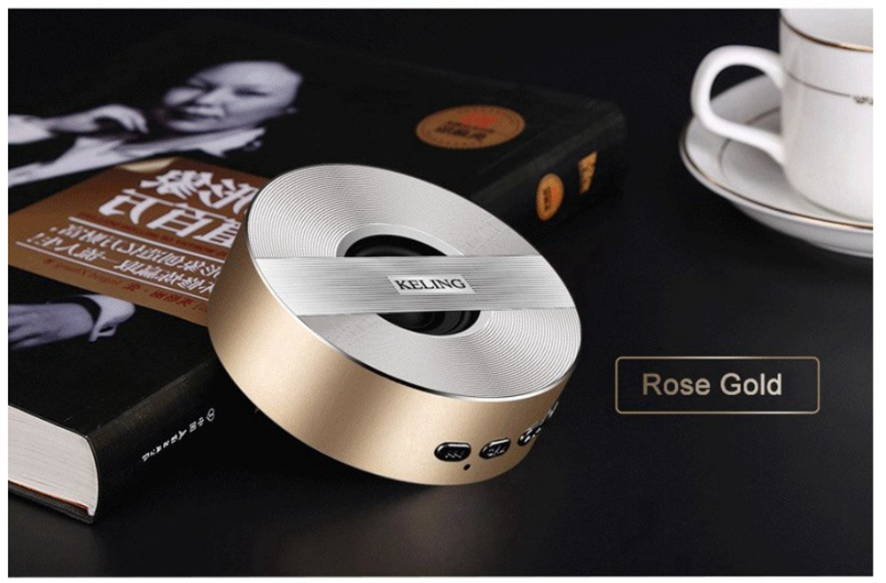 KELING A5 Portable Bluetooth Speaker Dual Bass - Black