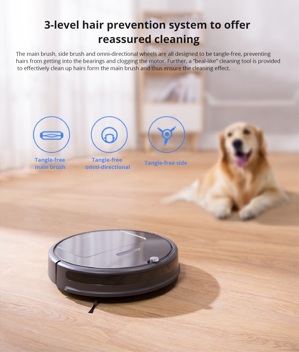 [HK Stock][International Version]Xiaomi Roborock Xiaowa E35 Vacuum Cleaner 2000Pa Suction 5200mAh Battery 2 In 1 Sweeping & Mopping - Black