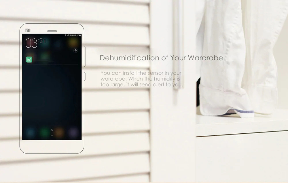 Xiaomi Aqara Temperature Humidity Sensor with Apple Homekit & Other Aqara Smart Home Devices - White