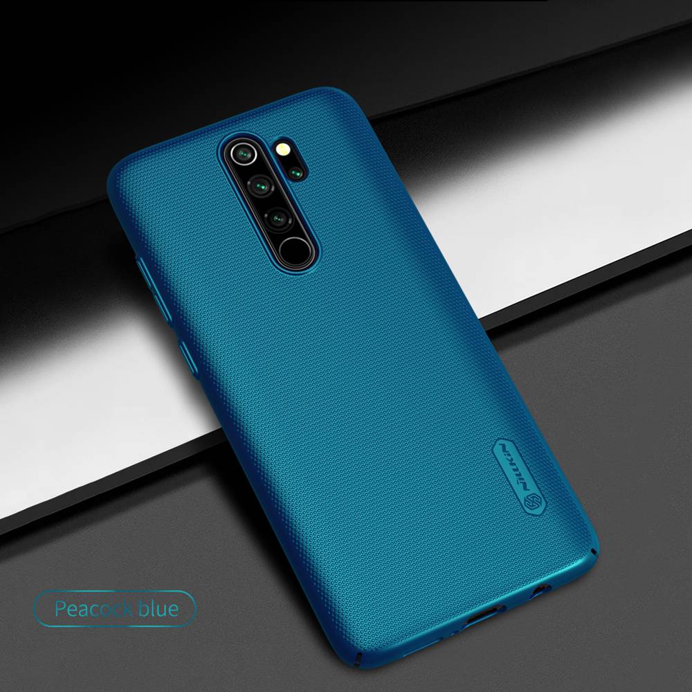 NILLKIN Protective Frosted PC Phone Case For Xiaomi Redmi Note 8 Pro Smartphone - Blue