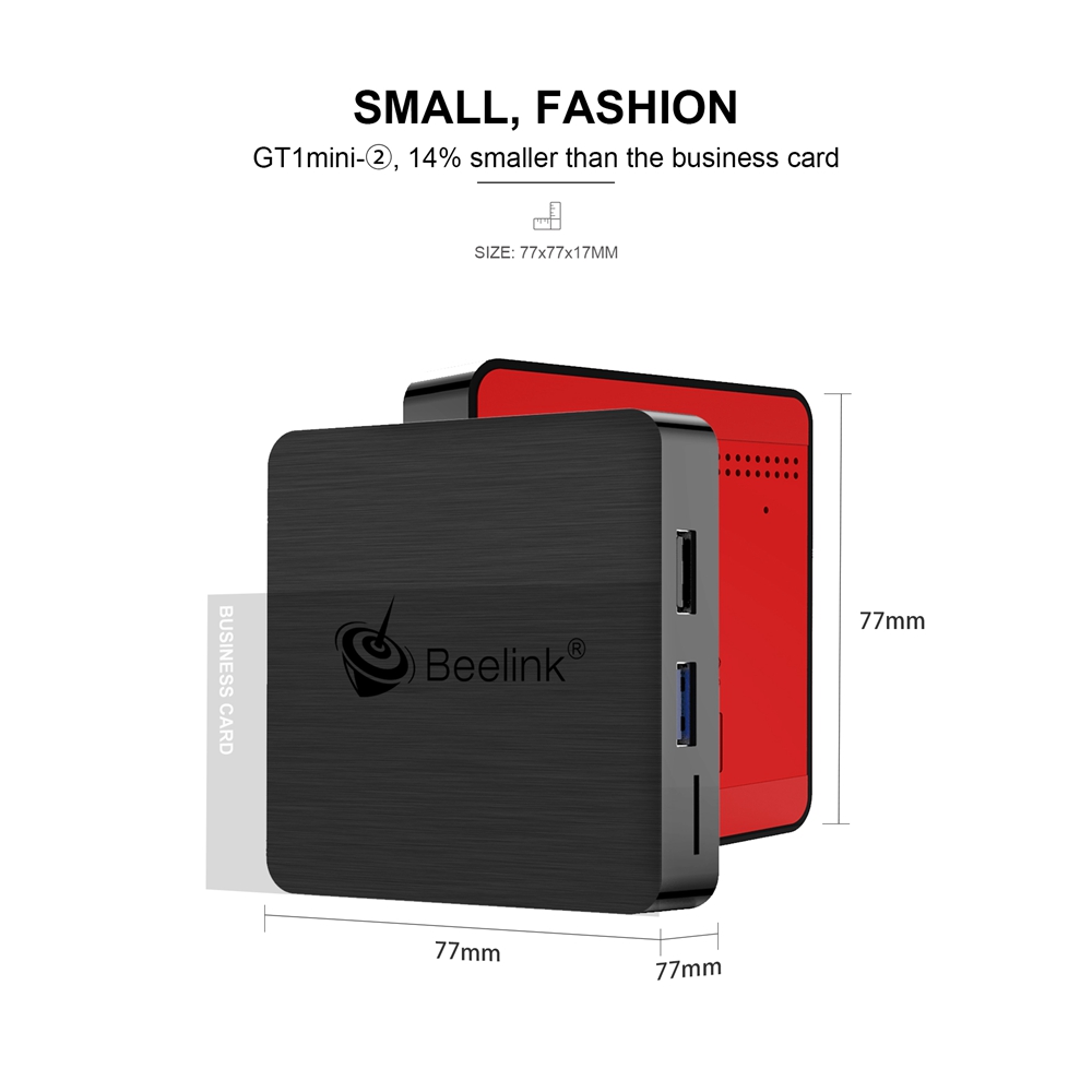 Beelink GT1 MINI-2 TV Box with Voice Remote Amlogic S905x3 4G/32G 2.4G+5.8G WiFi 1000Mbps LAN USB3.0