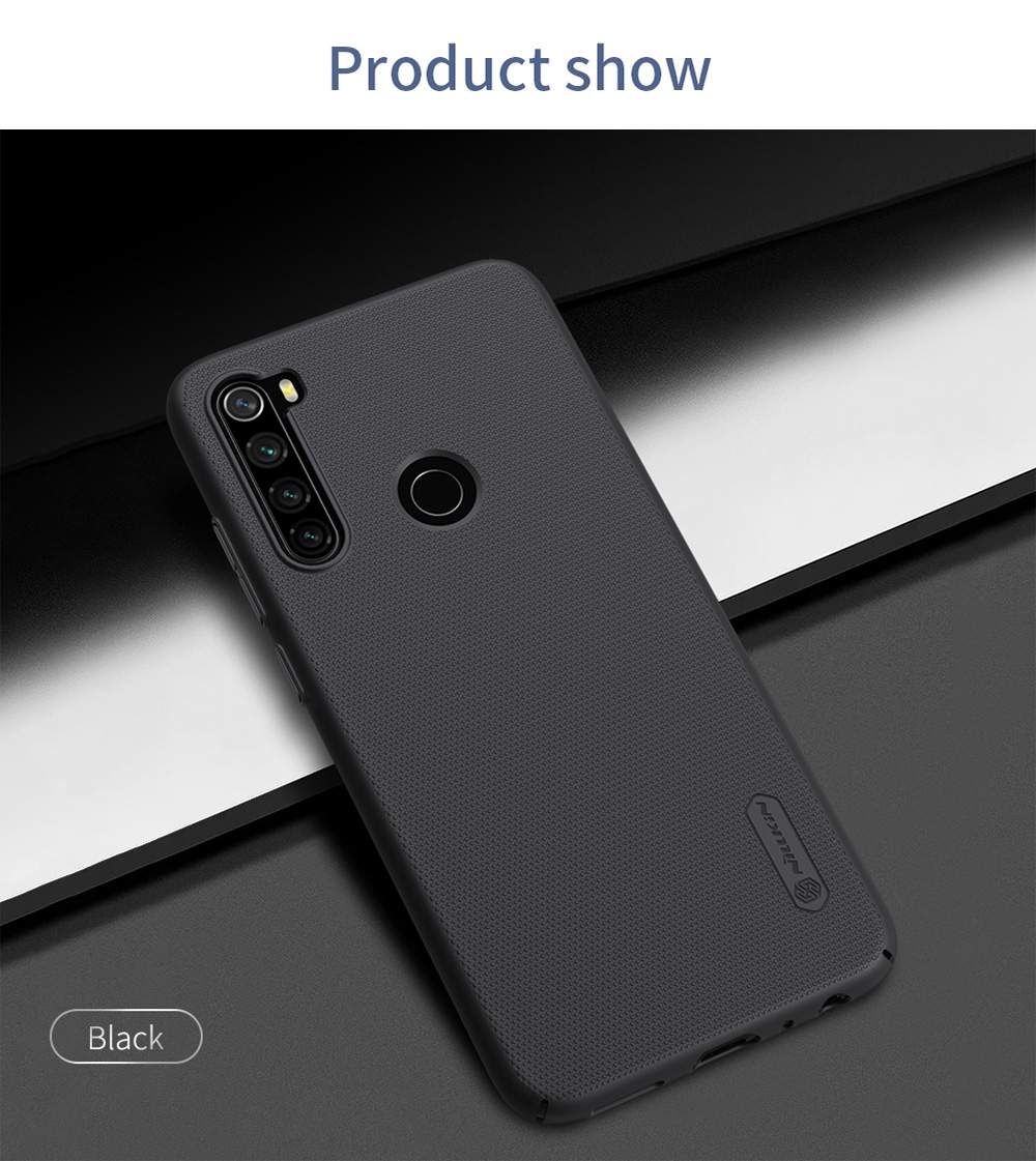 NILLKIN Protective Frosted PC Phone Case For Xiaomi Redmi Note 8 Smartphone - Blue