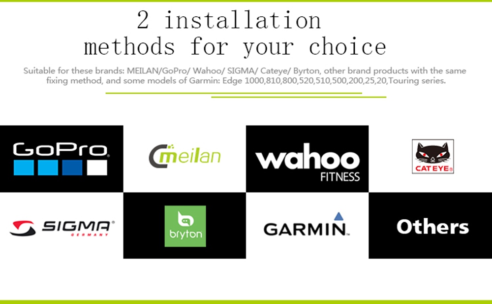 Meilan C2 Universal Bike Computer Holder High-strength Nylon Drying Steel - Black