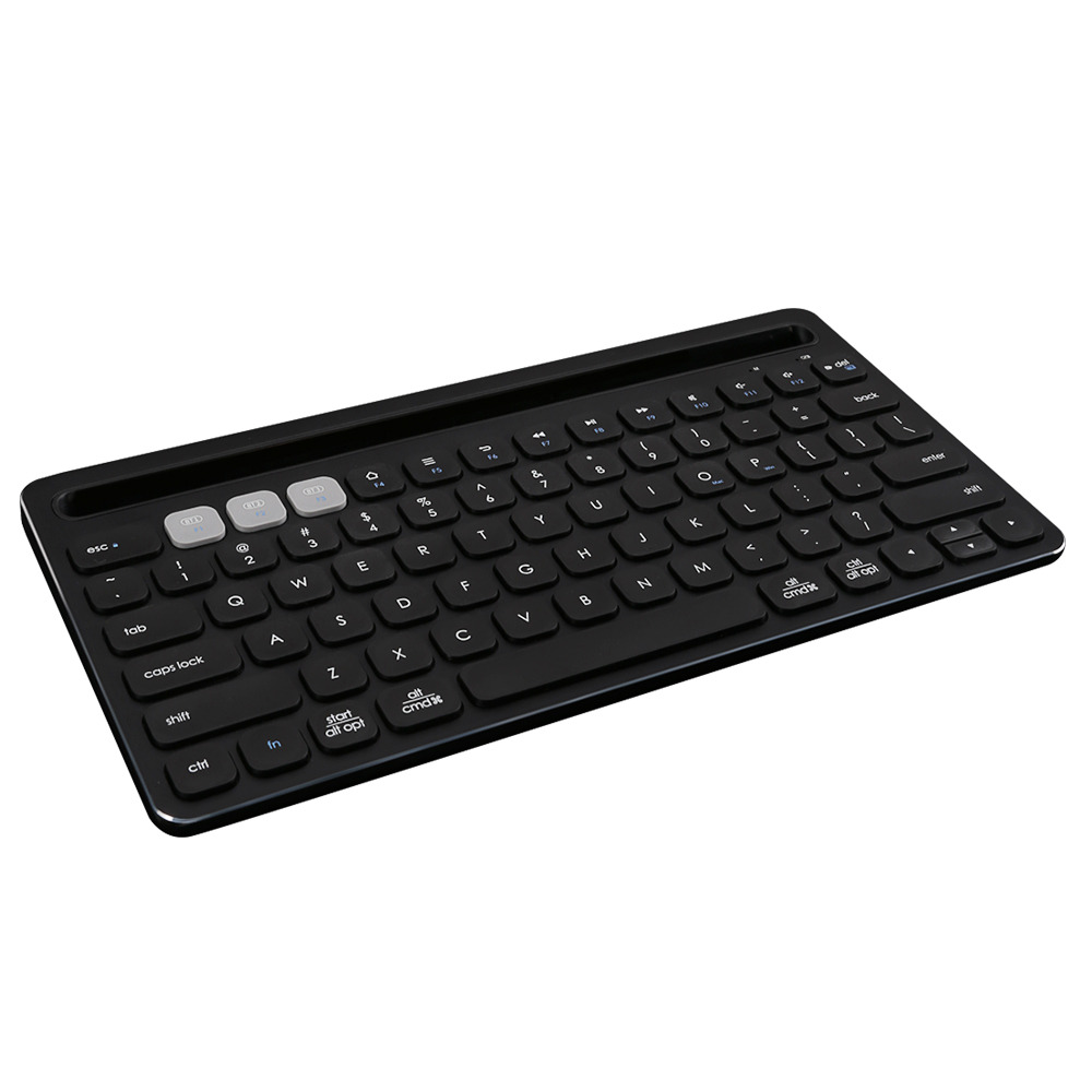 FD ik8500 Portable Wireless Bluetooth Keyboard Ultra Slim Mute Metal Panel 78 Keys - Sliver