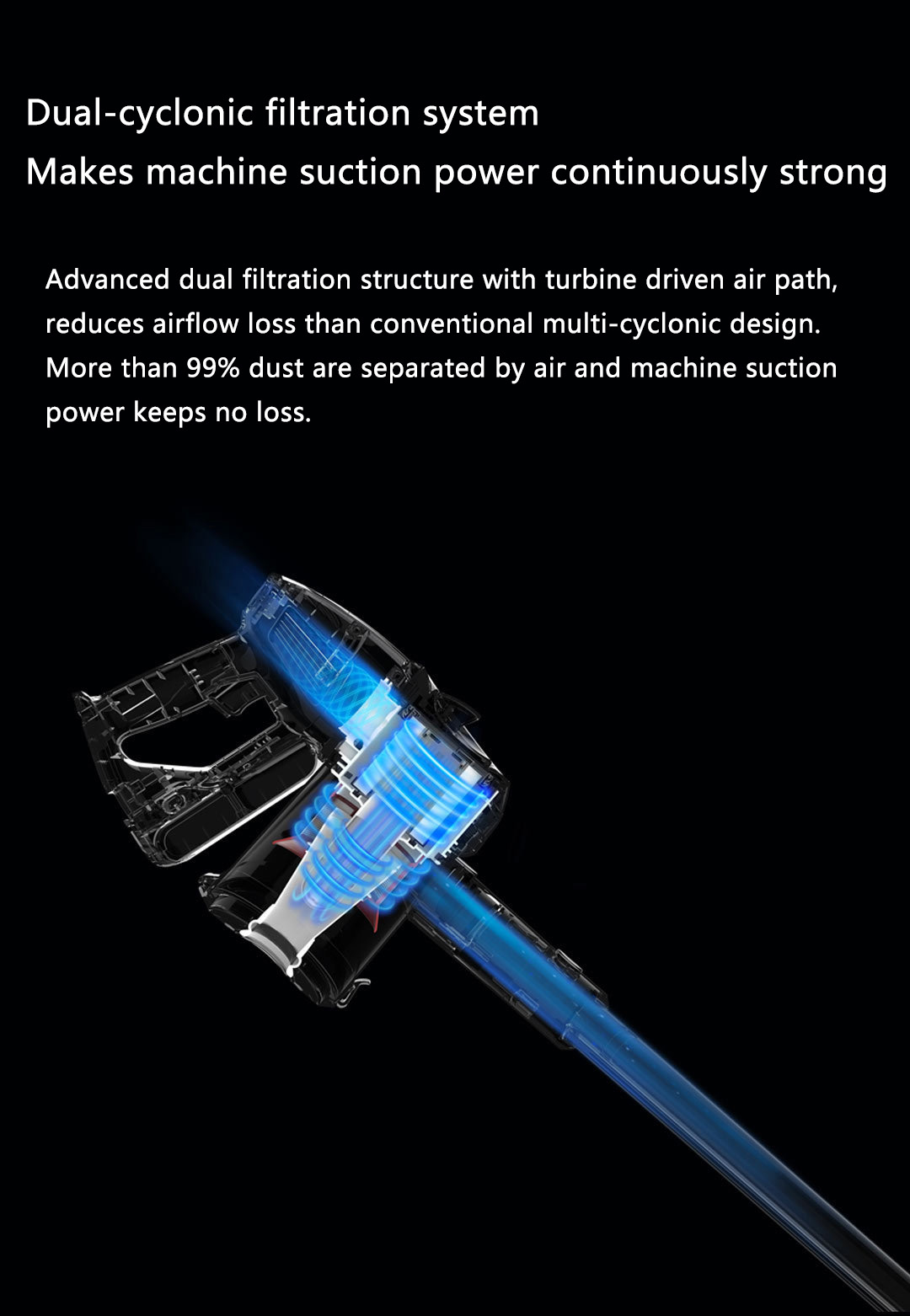 Xiaomi JIMMY JY51 Lightweight Cordless Stick Vacuum Cleaner 115AW Powerful Suction Anti-wrapped Brush Anti-mite Brush - Red